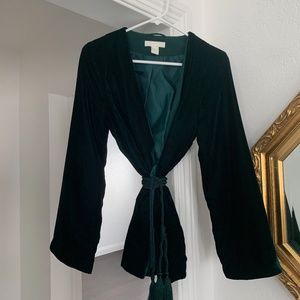 H&M Velvet Blazer